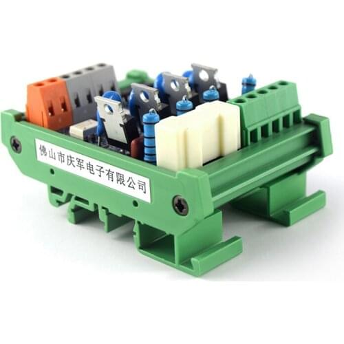 4-channel PLC AC amplifier board, transistor output board, optocoupler isolation board, short circuit protection