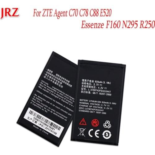 Li3708T42P3h553447 820mAh Battery For ZTE Agent C70 C78 C88 E520 Essenze F160 N295 R250 Battery Batterij Mobile Phone Batteria