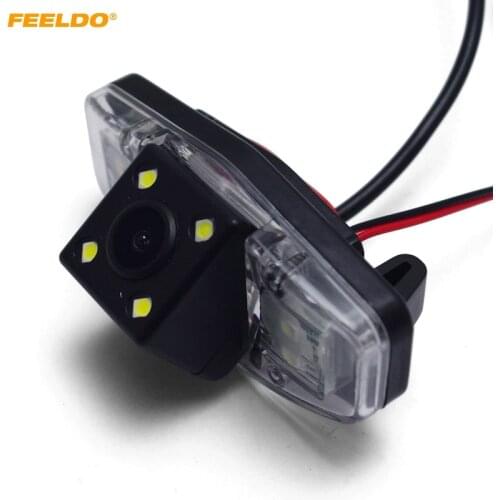 FEELDO 1Pc Car Rear View Camera With LED For Honda Accord/Pilot/Civic/Odyssey Reversing Backup Camera #FD-1015