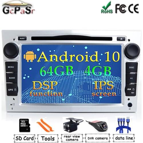 DSP 4G Android 10 2 DIN CAR GPS for opel Vauxhall Astra H G J Vectra Antara Zafira Corsa Vivaro Meriva Veda DVD PLAYER
