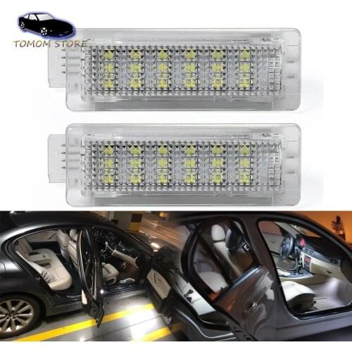White LED Car Door Lights For BMW E53 E39 Z8 X1 E84 F48 X3 F25 X4 F26 F01 Facelift F07 F10 F11 F18 F32 F33 F20 F21 F22 F23 F45