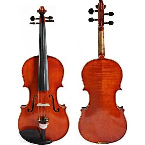 Copy Stradivarius 1716 100% Handmade Oil Varnish Violin + Carbon Fiber Bow Foam Case violon FP04