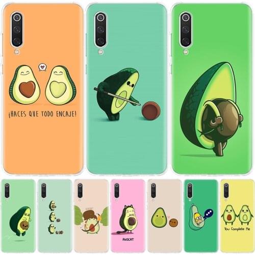 Cute avocado Art Print Phone Case for Xiaomi Redmi Note 10 9 9S 8T 8 7 8A 7 7A 6 6A 9A 9C S2 K20 K30 Pro Fashion Cover Coque