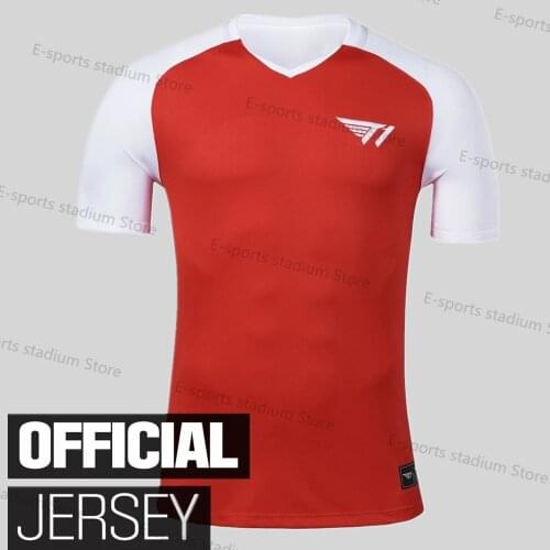 LOL S11 Oversized T-shirt Harajuku Fashion Mens Shirt Faker Bengi 2021 New SK Telecom T1 Team Uniform Korea E-sports Club