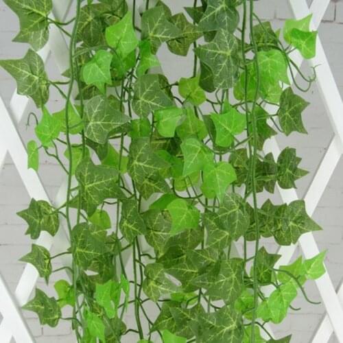 240cm simulation Creeper Green Plants for weeding home garden window stairs decoration plastic artificial Vines ratten plant Ivy