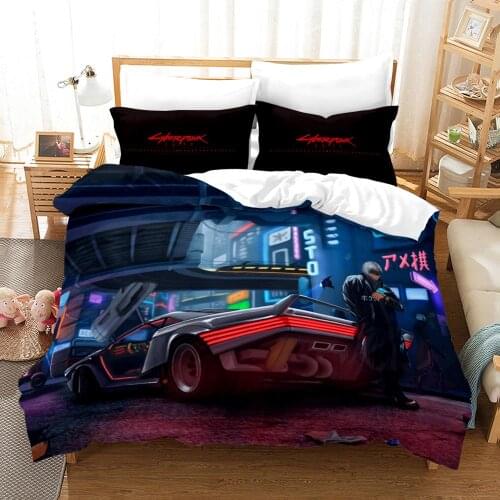Home Textile 3D Bed Linens Bedding Set Future Tech Punk Design Quilt Duvet Cover Pillowcases Bed Linens Set 2-3PCS
