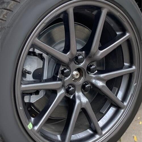 Wheel Cover Trim Wheel Hub Cap Kit Hub Cover Emblem Badge Lug Nut Covers Wheel Car Accessories For Model 3 S X