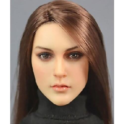 KT005 1/6 Scale European And American Female Head Sculpts With PVC Hair Model For VERYCOOL PH-ICEN Body