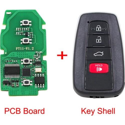 Lonsdor FT11-0410C 433.58Mhz 434.42Mhz 8A Smart Remote for Toyota Replacement Electonic Circuit Board PCB (Can Copy most 8A)