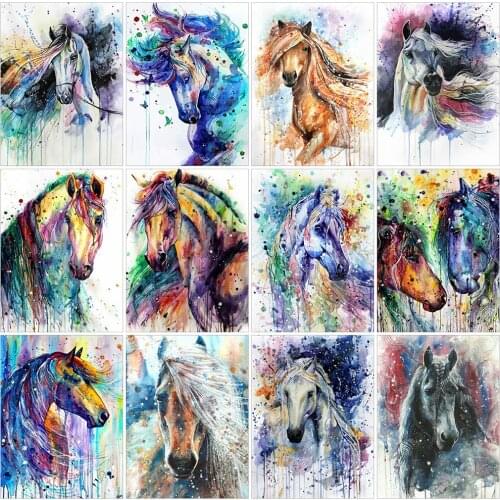 Horse Diamond Painting Full Kit Graffiti Animal Paintings Diy Handmade Arts and Crafts for Adult Mosaic Jewel Cross Stitch