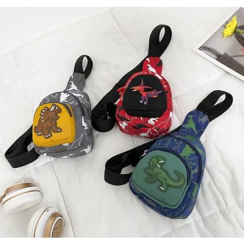 Cute Kid Waist Bag for Girl Boy Fashion Fanny Pack Anime Dinosaur Chest Bag Children Belt Bag Money Pouch Baby Zipper Wasit Pack