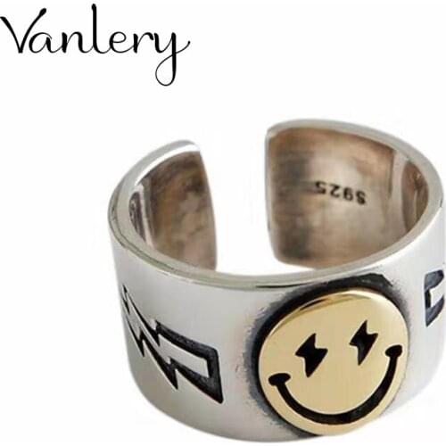 New Arrivals Charming Smile Face Ring for Women Boho Knuckle Party Rings Gothic Punk Jewelry Gifts for Girls