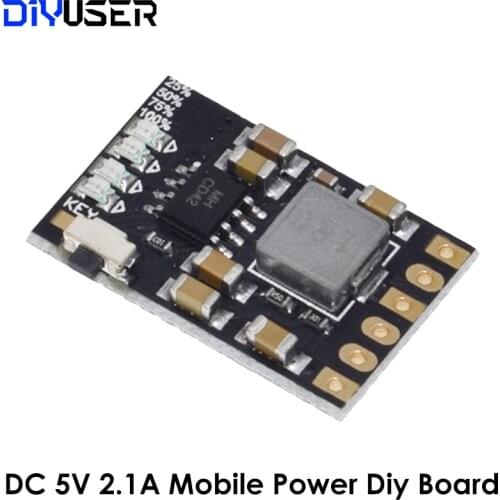 DC 5V 2.1A Mobile Power Diy Board 4.2V Charge / Discharge boost battery protection indicator module 3.7V lithium 18650