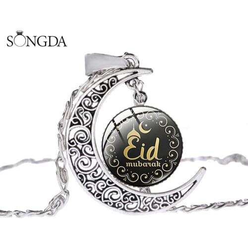Ramadan Gift Women islam Jewelry Muslim Islamic God Allah Dubai Arab Muhammad Religious Pendant Silver Color Necklace