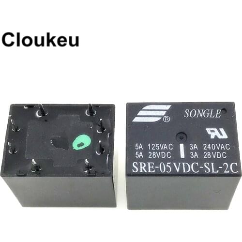 SRE-05VDC-SL-2C 3A Relay DIP8