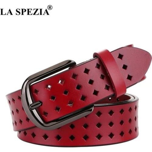 Women Belt Real Genuine Leather High Quality Female Strap Vintage Hollow Out Cowskin Waist Belt for Jeans