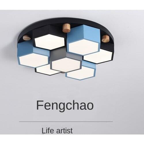Honeycomb Nordic Modern Geometric Lights Living Room LED Ceiling Lights Bedroom Lights Restaurant LED lamp Hotel LED Ligh