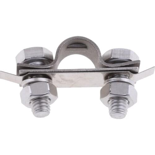 U-Shaped Boot Gas Throttle Cable Clamp Support and Shim Kit Universal Fit for Boat Marine Yacht - Stainless Steel