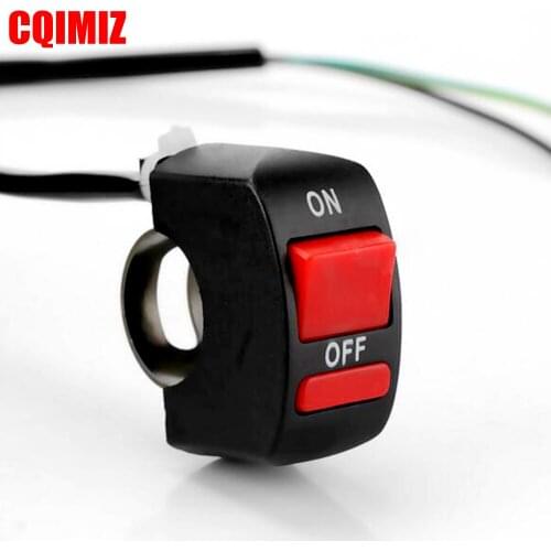 Universal Motorcycle Handlebar Flameout Switch ON OFF Button For Dirt Bike ATV Motorbike 22mm