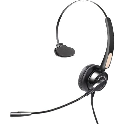 USB Professional 3.5mm Wired Headset Noise Cancelling Headphone With Microphone For Call Center E-commerce Company Salesman