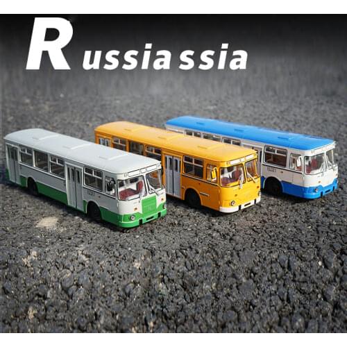 Russian 1:43 Scale Alloy Diecast 677 M Bus Exquisite Simulation Model Vehicles Door can be opened Miniature Modeling Decoration