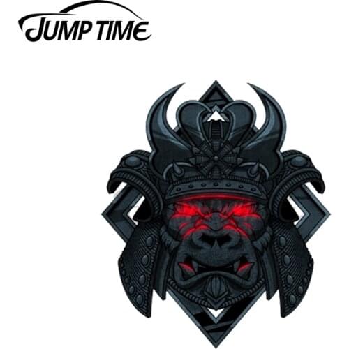 Jump Time 13 x 13cm For Samurai Gorilla Demon Graffiti Car Sticker Waterproof Decal Vinyl Occlusion Scratch Suitable for VAN RV