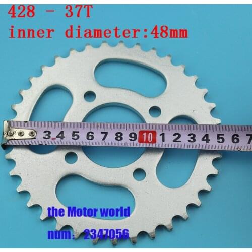 428-37T Tooth 48mm Rear Chain Sprocket For 110cc 125cc ATV Quad Pit Dirt Bike 48mm Motorcycle