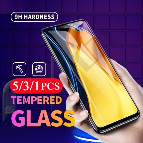 5/3/1Pcs 9D cover tempered glass for Xiaomi POCO M2 M3 X3 F2 pro C3 X2 F3 GT pocophone F1 screen protector phone protective film