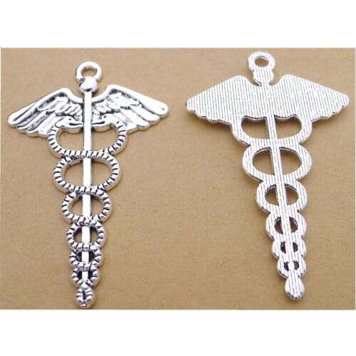 100Pcs/lot Snake Wing Charms 31x48MM Wing Snake Charms for Jewelry Crafts