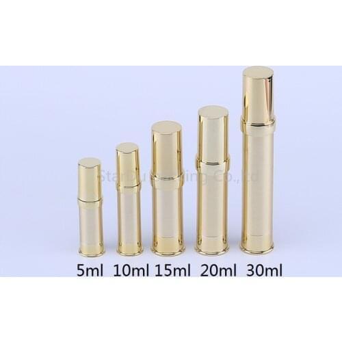 12pcs 5ml-30ml Plastic Empty Cosmetic Airless Bottle Treatment Pump Makeup Travel Vacuum Bottles Cream Holder Container