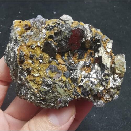 139g100% natural rare purple fluorite chalcopyrite mineral specimen and crystal stone decoration HEALING CRYSTAL QUARTZ GEM