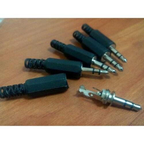 5Pcs/lot Black Plastic LX1 Housing 3.5mm Audio Jack Plug Headphone Connector Discount Free Shipping Russia