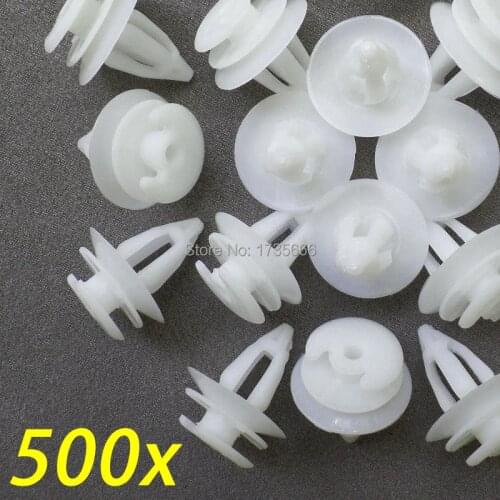500x White Nylon INTERIOR COVER CLIP Door Panel Clips For BMW E36 E46 E34 E39 E38 X5 Z3 Z8 51411973500