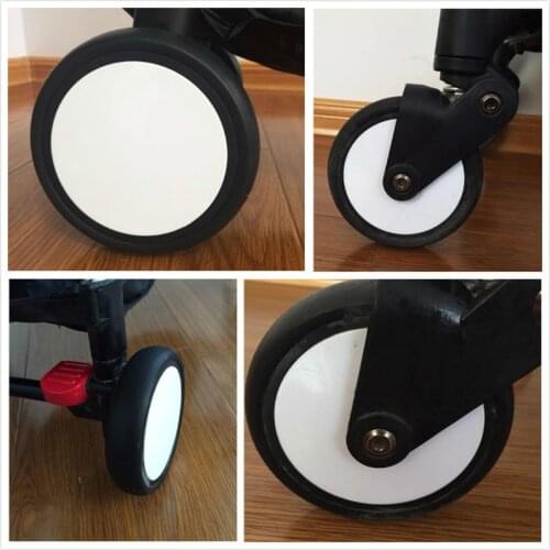 BABYYOYA Baby Strollers Front Wheels Pushchair Back Rubber Wheel YoYo Yoya Pram Stroller Accessories For Carriage With Tools