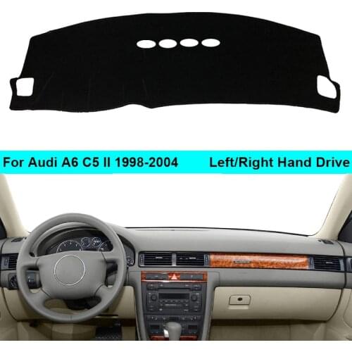 For Audi A6 C5 II 1998 - 2004 LHD RHD 2 Layers Car Dashboard Cover Carpet Cape Rug Shade Carpet Dashmat Pad 2003 2002 2001 2000
