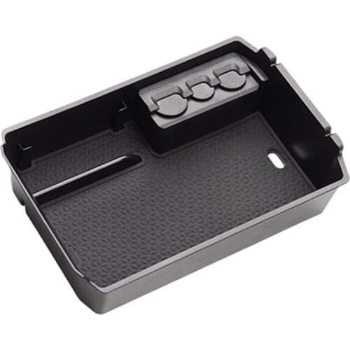 For Mitsubishi Eclipse Cross 2017 2018 2019 Storage Box Organizer Armrest Center Console Glove Box with Non-Slip Mat Inside Car