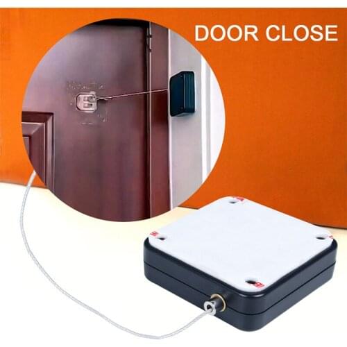 Door Closer Punch-Free Automatic Sensor Door Closers For Drawers Raw string Door Closer Bracket Door Automatic Closer