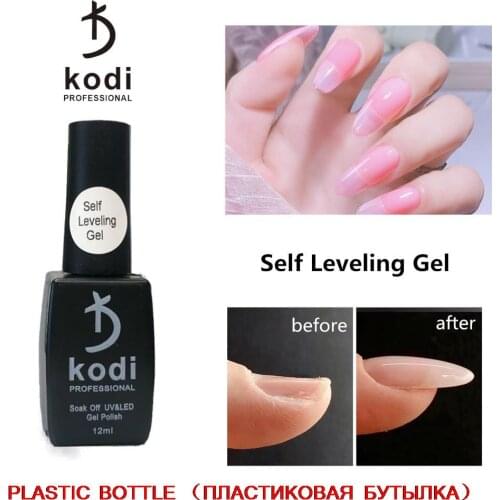 KODI New 12ml Russian Self Leveling Gel Nail Polish Strong Base Coat Healthy UV Semi Permanent Varnish Gel for Nail Repair Care