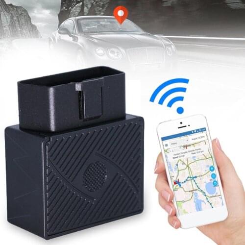 OBD Monitor sound GPS Tracker OBDII Car GPS Locator OBD2 GPS Tracking Vibration Power Off Alert SOS Alarm Geo-fence Free App