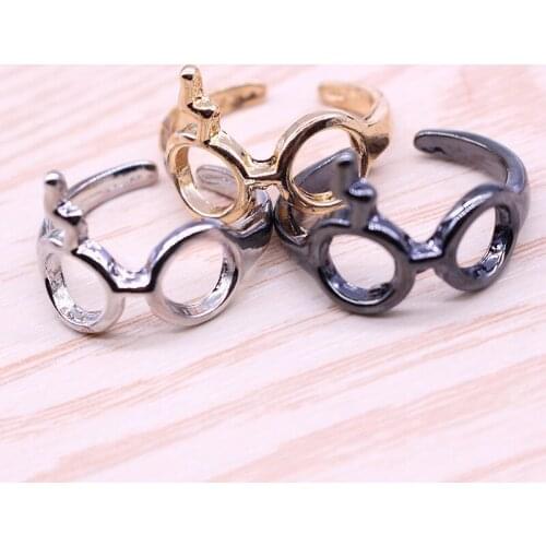 HP Lightning Scar Glasses Adjustable open Ring gift for her