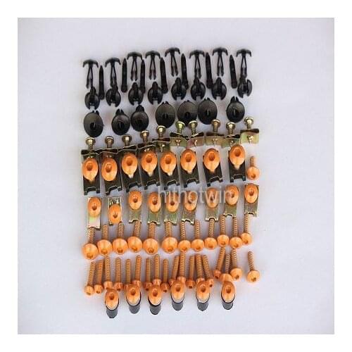 Orange red green blue black Fastener Hardware full Fairing Bolts Kit Screws For Suzuki for Kawasaki for Yamaha Motorcycle
