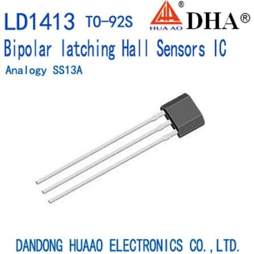 LD1413 SS413A Bipolar latching Hall position sensor ASIC TO-92S SOT23-3L