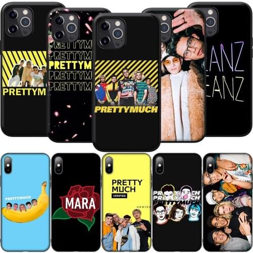 GX186 PrettyMuch Silicone Soft Case for iPhone 12 Mini 11 Pro XS Max XR X 8 7 6 6S Plus 5 5S SE 2020