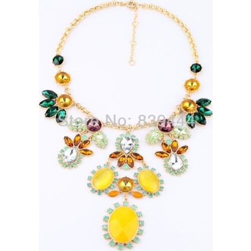 New Design Fashion Jewelry Elegant Crystal Youth Woman Necklace