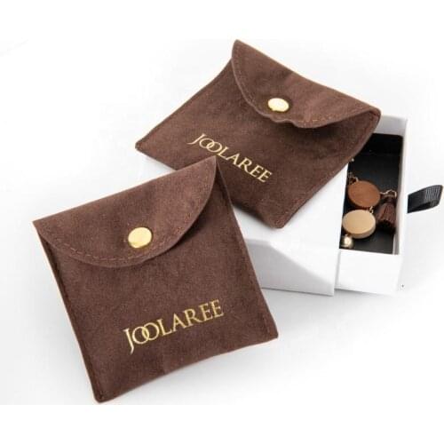 Wholesale 500pcs/lot Customized Velvet and Fabric Jewelry Bag Necklace Earring Ring Bag Bracelet Pouch Print logo