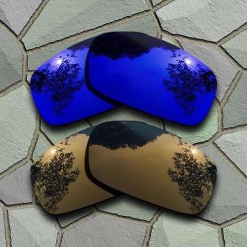 Violet Blue&Bronze Copper Sunglasses Polarized Replacement Lenses for Oakley X Squared