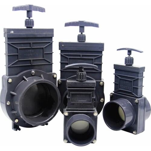 DN32/DN40/DN50/DN65/DN80 UPVC Sewage Gate Valve 1.5inch/2inch/2.5inch/3inch/3.5inch Extensible Design