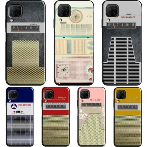RETRO VINTAGE RADIO Case For Huawei P30 Lite P20 P40 Pro Mate 20 P Smart 2021 2019 Nova 5T Honor 9X 8X 10i 8A