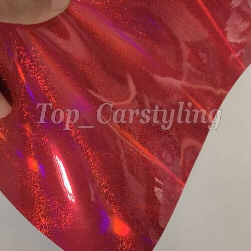 Pink glitter Rainbow holographic Vinyl Car Wrap Covering Film Laser Stickers with Air bubble Free Self adhesive 1.52x18m/Roll