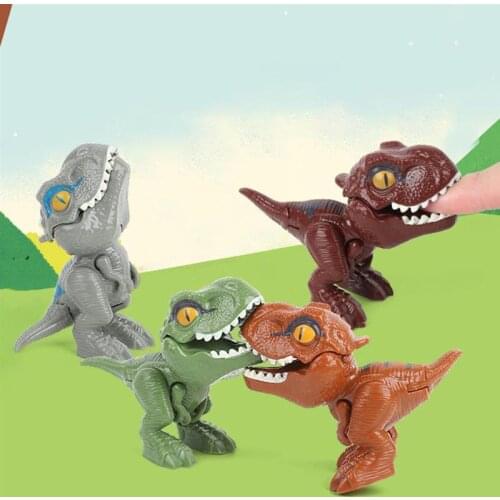1pcs Finger Dinosaur Egg Toy Creative Tricky Tyrannosaurus Model Dinosaur Toy Interactive Biting Hand Dinosaur Model Toy #20